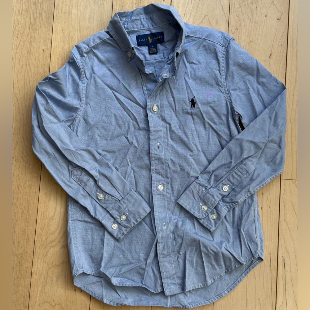 Boy’s Blue Polo button-down Shirt